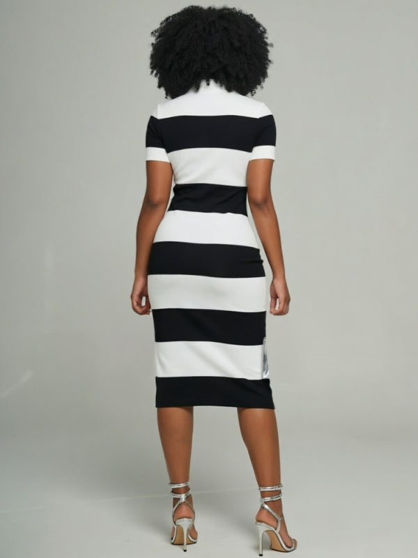 Stripe Polo Dress
