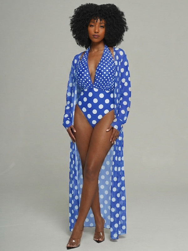 Dot Bodysuit & Cover-up Set