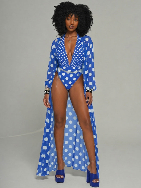 Dot Bodysuit & Cover-up Set