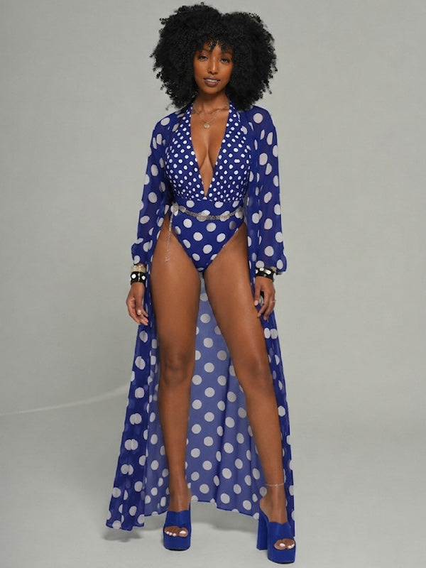 Dot Bodysuit & Cover-up Set