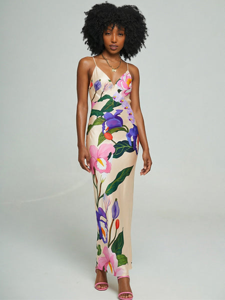 Printed Cami Maxi Dress