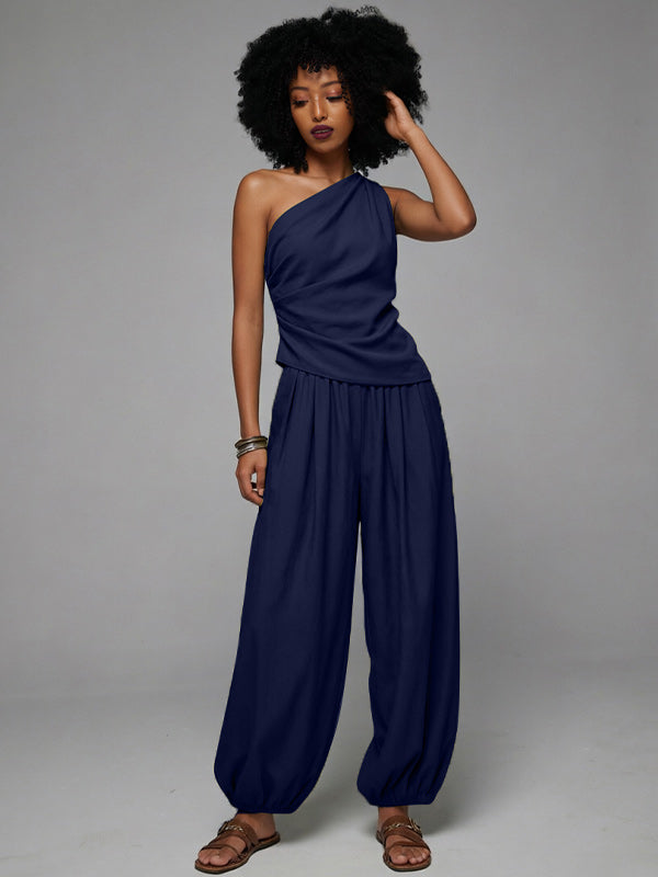 One-Shoulder Tank Top & Pants Set