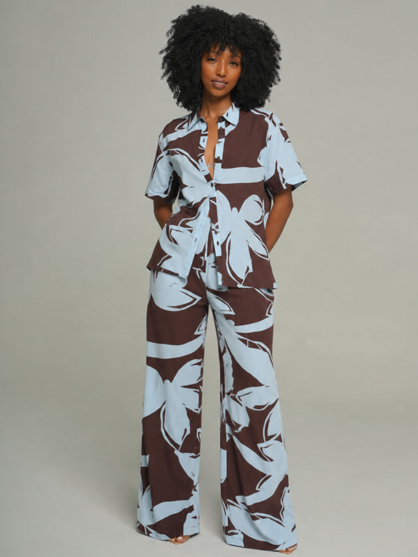 Printed Shirt & Pants Set