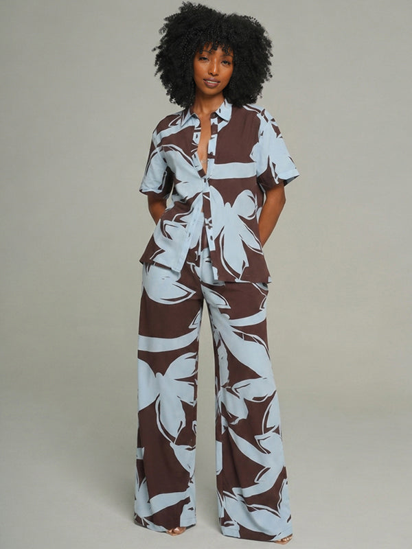 Printed Shirt & Pants Set