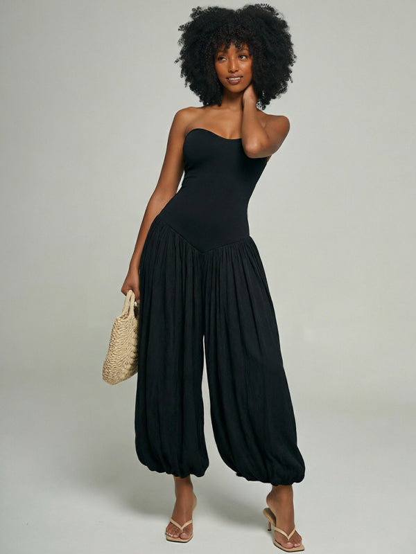 Strapless Wide-Leg Jumpsuit – HAUS SAVAGE