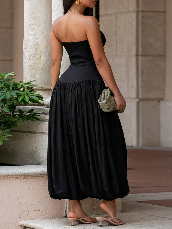 Strapless Wide-Leg Jumpsuit