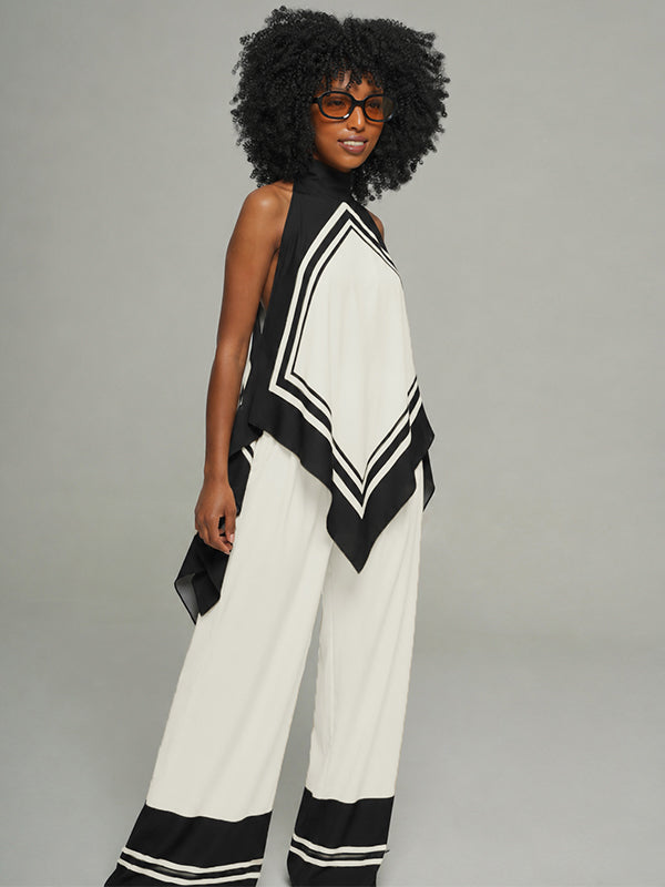 Contrast Tank Top & Pants Set