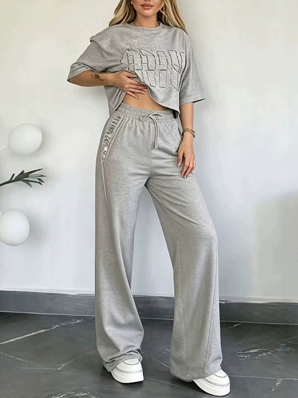 Printed Tee & Pants Set