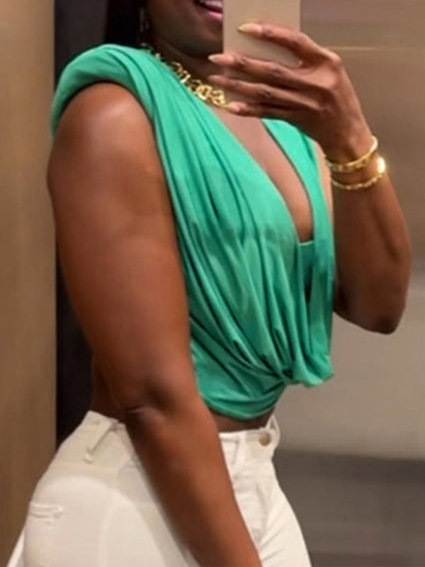 Cowl-Neck Tank Top