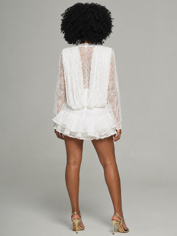 Lace Ruffle Dress