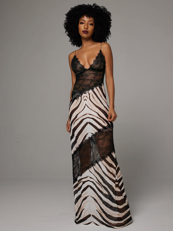 Lace Combo Cami Dress