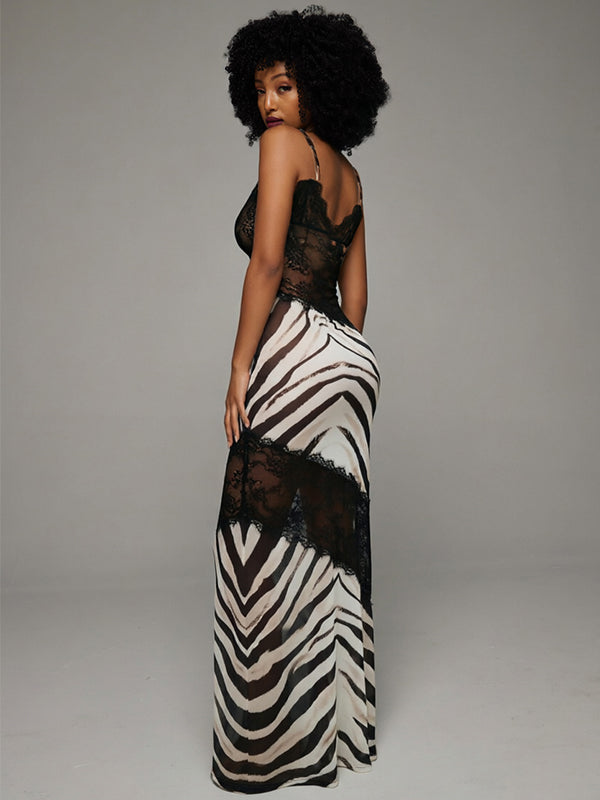 Lace Combo Cami Dress