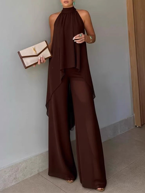 Sleeveless Tunic Top & Pants Set