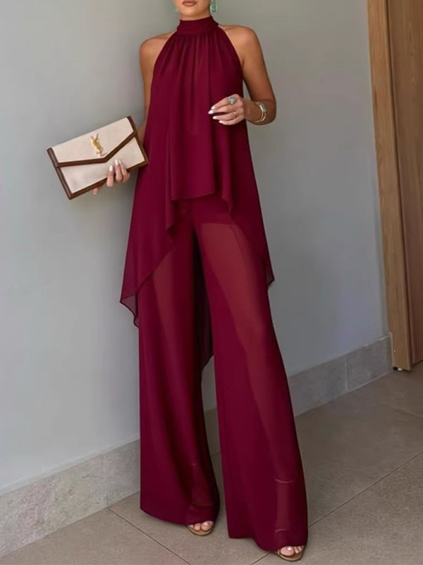 Sleeveless Tunic Top & Pants Set
