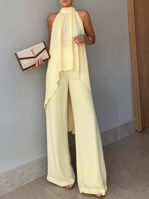 Sleeveless Tunic Top & Pants Set