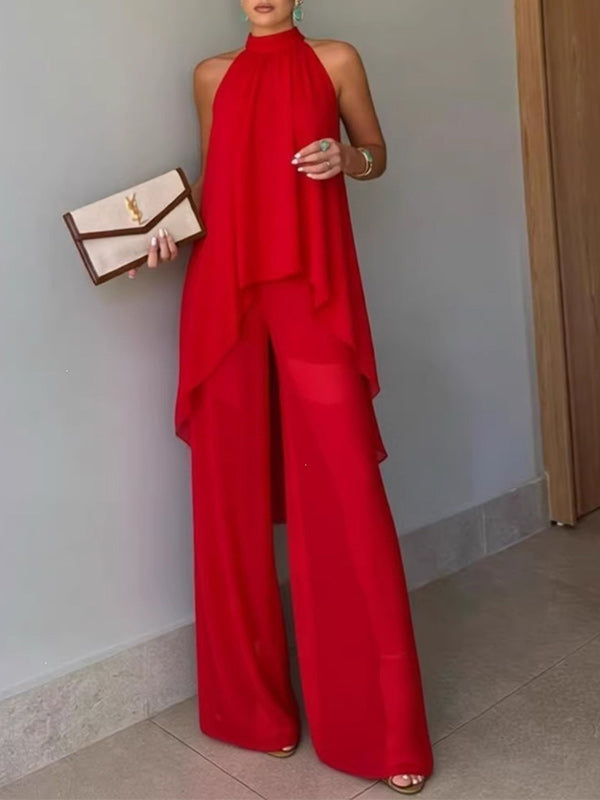 Sleeveless Tunic Top & Pants Set