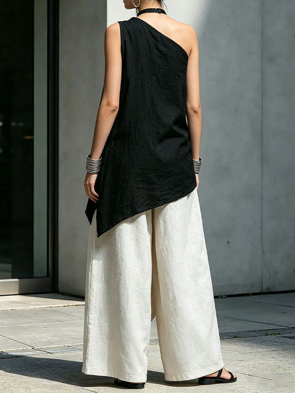 One-Shoulder Tunic Top