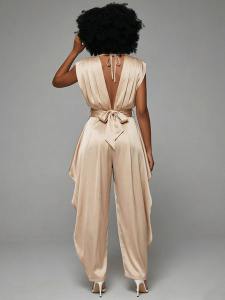 Solid V-Neck Tank Top & Pants Set -- pre-order on 15th July