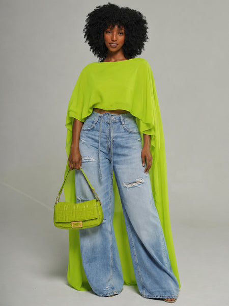 High-Low Sheer Tunic Top