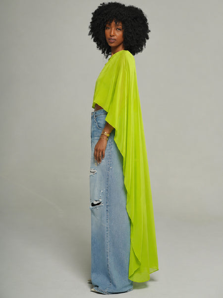 High-Low Sheer Tunic Top