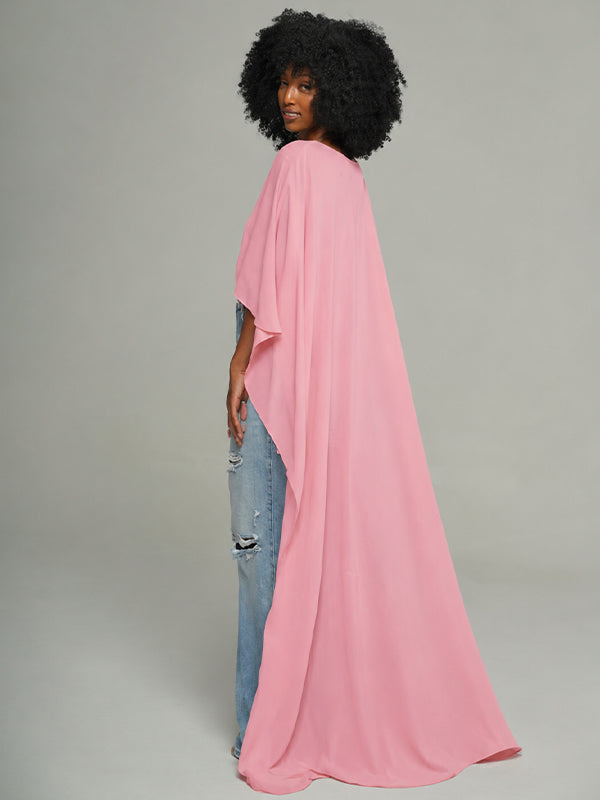 High-Low Sheer Tunic Top