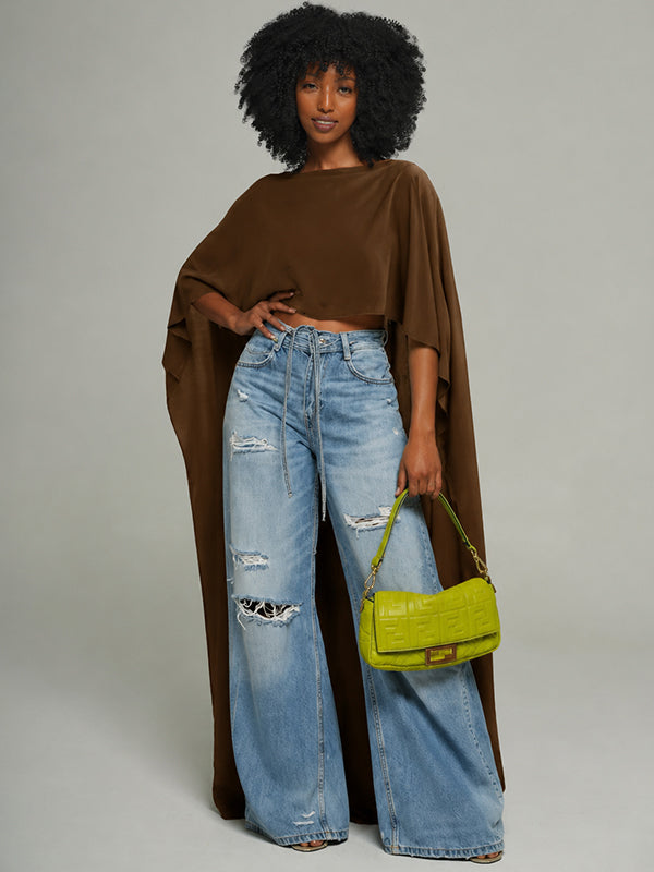 High-Low Sheer Tunic Top