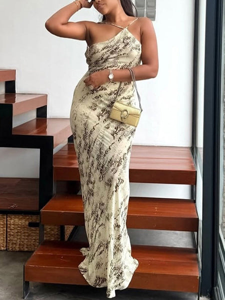 Printed Cami Maxi Dress