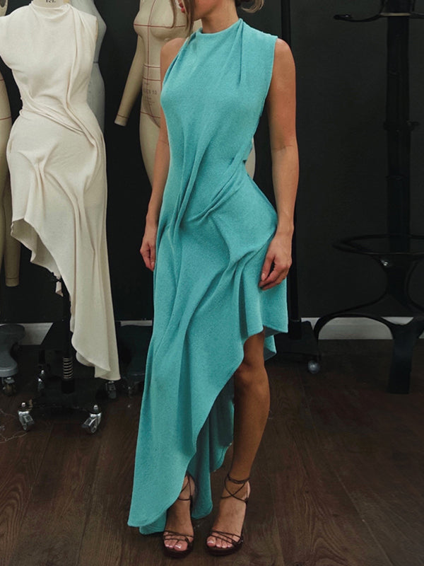 Asymmetric Sleeveless Dress