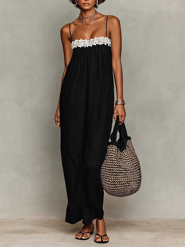 Lace Combo Cami Dress