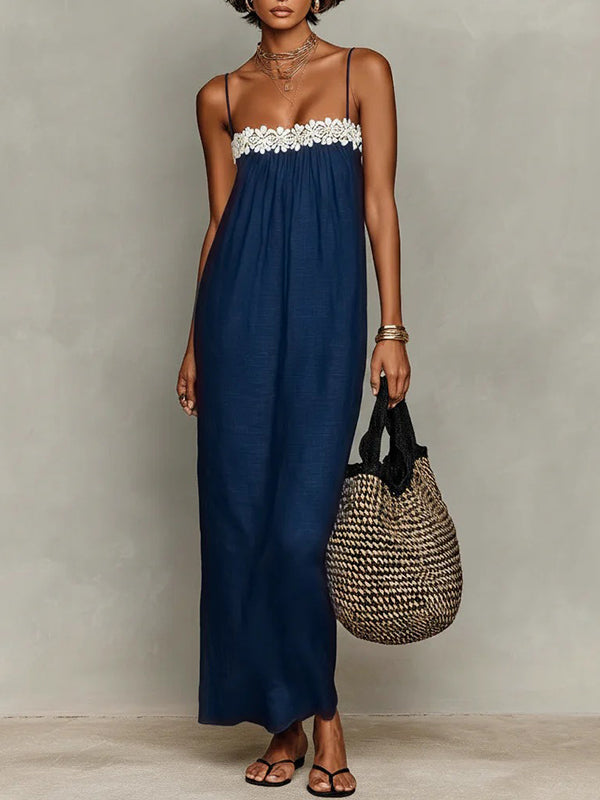 Lace Combo Cami Dress