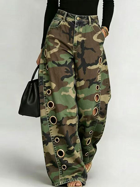 Eyelet Camo Pants