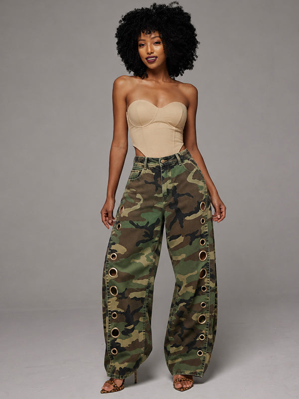Eyelet Camo Pants