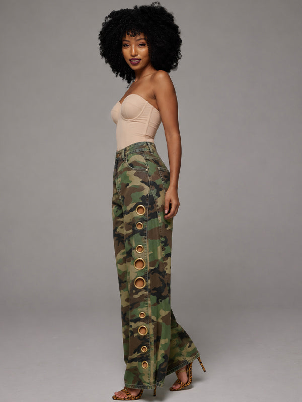 Eyelet Camo Pants