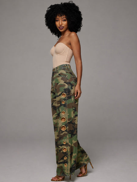Eyelet Camo Pants