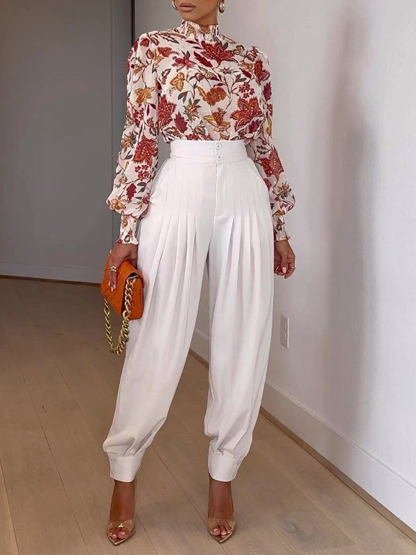 Pleated Jogger Pants