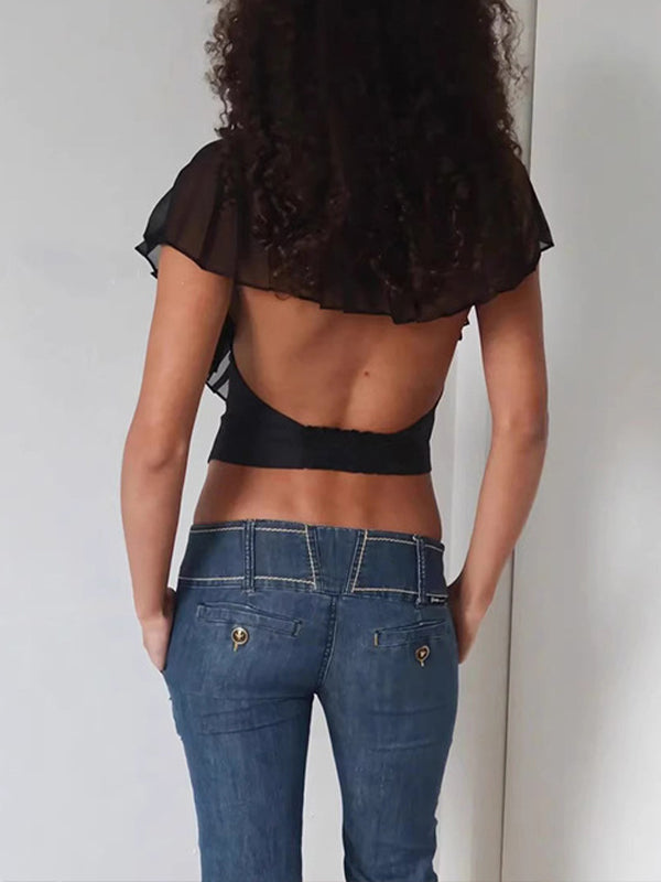 Ruffle Halter Top