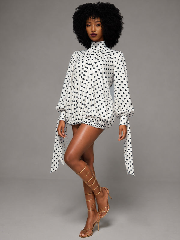 Dot Tied Mini Dress -- pre-order on 11th July