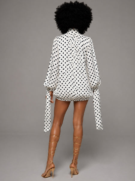 Dot Tied Mini Dress -- pre-order on 11th July