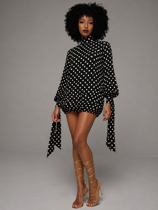 Dot Tied Mini Dress -- pre-order on 11th July
