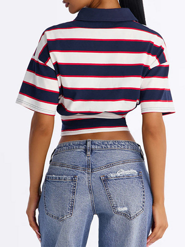 Stripe Polo Top