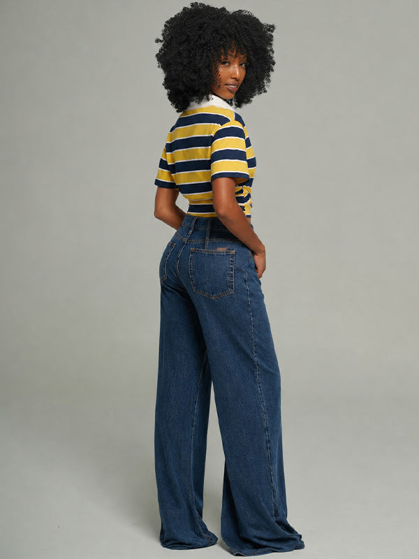 Stripe Polo Top