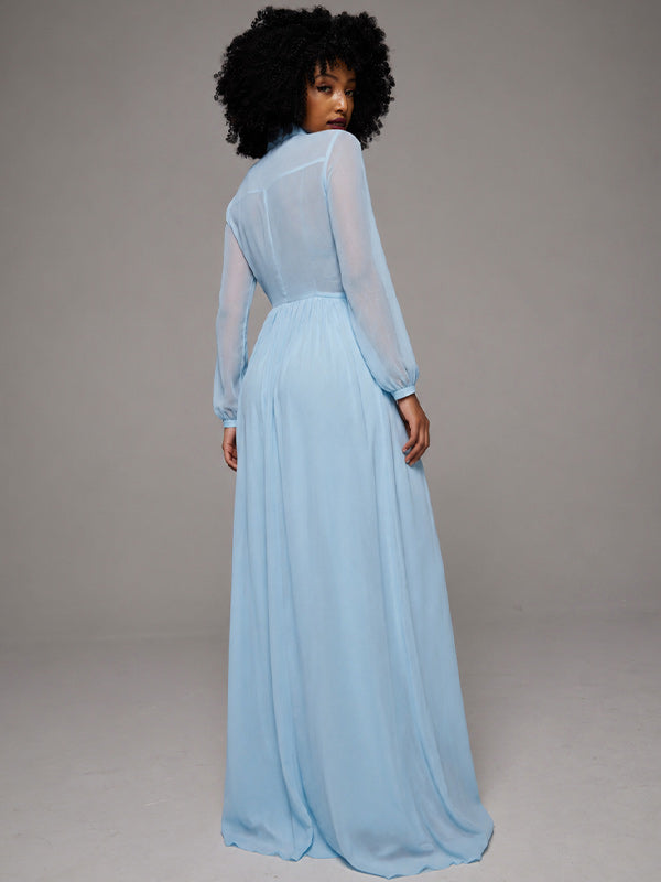 Solid Button-Front Shirt Dress