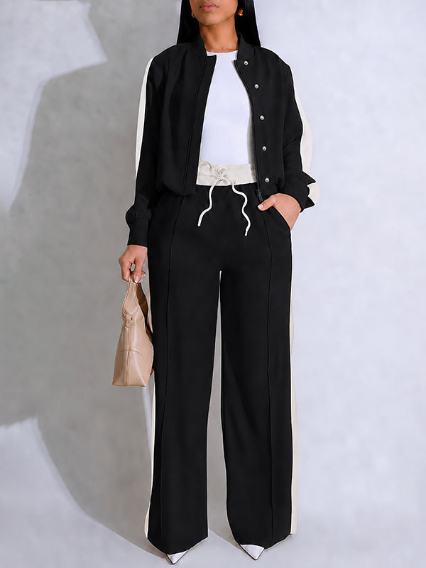 Side-Stripe Jacket & Pants Set