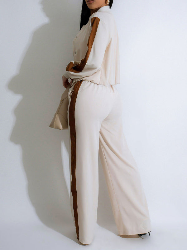 Side-Stripe Jacket & Pants Set