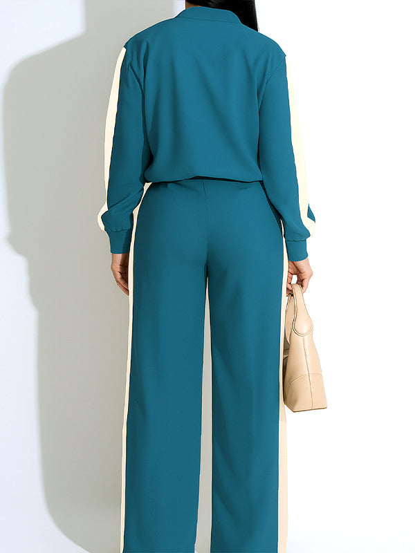 Side-Stripe Jacket & Pants Set