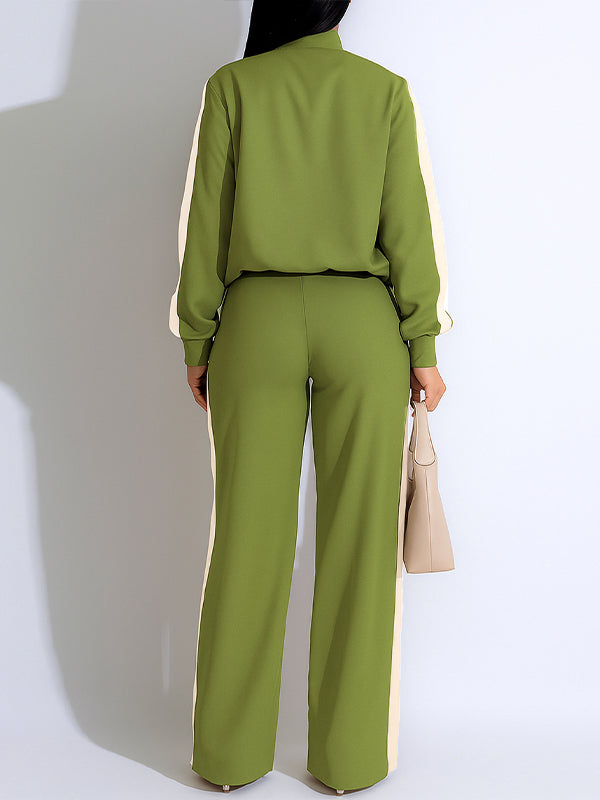Side-Stripe Jacket & Pants Set