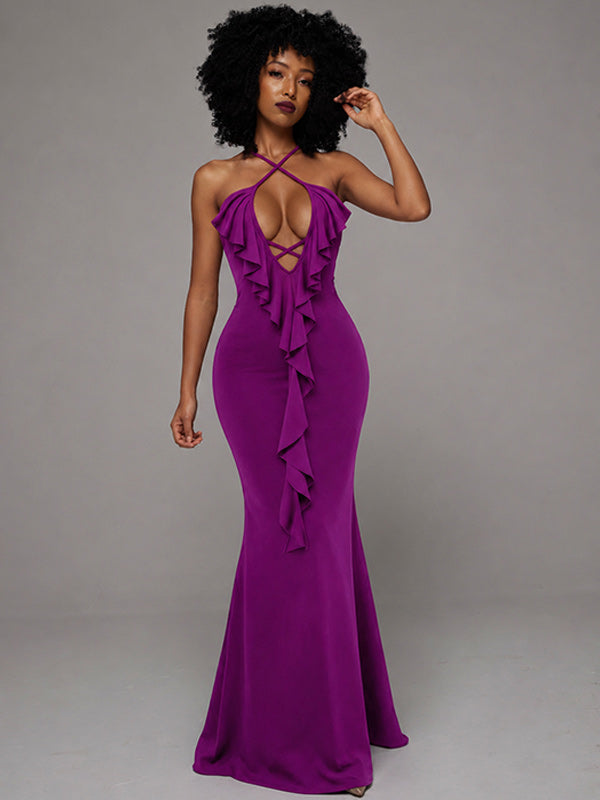 Ruffle Cami Maxi Dress