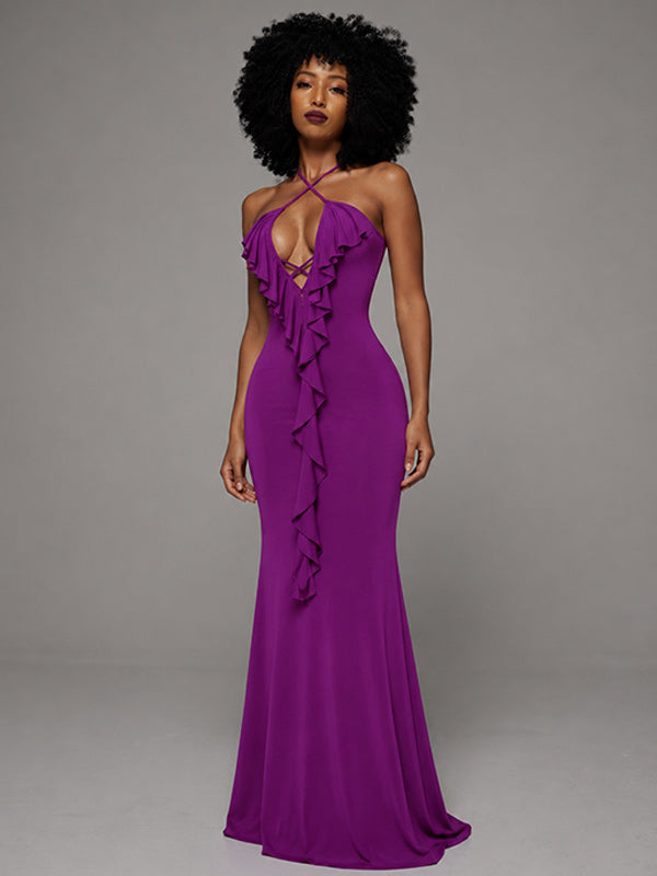 Ruffle Cami Maxi Dress
