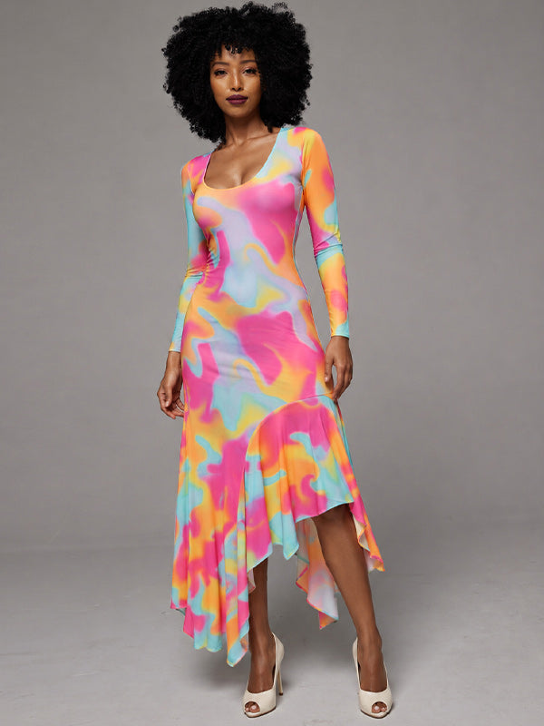 Printed Bodycon Dress