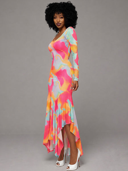 Printed Bodycon Dress